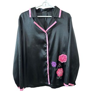 Secret Treasures Woman Est Size 18 Sleepwear Top Flower Applique & Pants
